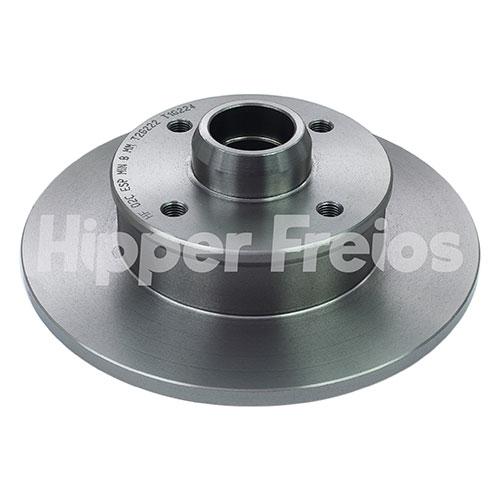DISCO FREIO TRASEIRO SOLIDO 4 FUROS GOL GTI 95/02 GOLF 1.8 C/ABS GLX 9